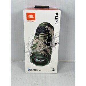 JBL Flip 7 Portable Waterproof Wireless Bluetooth Speaker Camo Sealed NEW